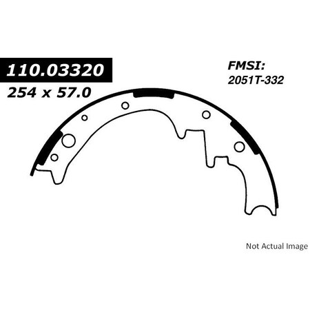 Centric Parts PREMIUM BRAKE SHOES 111.0332